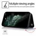 thumbnail image 4 of Merlin Leather Flip Wallet Case Card Holder Phone Back Cover for iPhone 13 Pro (Black), 4 of 8