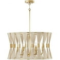 thumbnail image 3 of 6 Light Pendant-Bleached Natural Rope/Patinaed Brass Finish    -Traditional Installation Capital Lighting 341161Np, 3 of 10