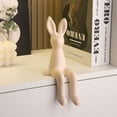 thumbnail image 5 of 1PCS Easter Bunny Figures Decoration Decoration Rabbit Sitting Spring Easter Decoration for Table Windowsill Living Room Valentine's Day Gift Easter Decoration for Standing, 5 of 6
