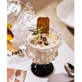 thumbnail image 4 of Embossed Crystal Glass Footed Cups, Large Capacity Luxury Goblets for Yogurt, Ice Cream, Dessert, Water, Home Use, 4 of 7