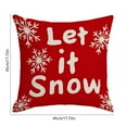 thumbnail image 5 of Christmas Decorative Pillow Covers 18x18" Christmas European Linen Sofa Cushion Cushion Cushion Holiday Decors for Couch Bed Sofa Bedroom Living Room, 5 of 7