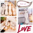 thumbnail image 2 of 2021 new Soft/Cute /Plush /Long cat/throw pillow/Cotton doll toy lunch Sleeping Pillow holiday gifts for baby children adultGray130cm Deng Xun unisex, 2 of 2