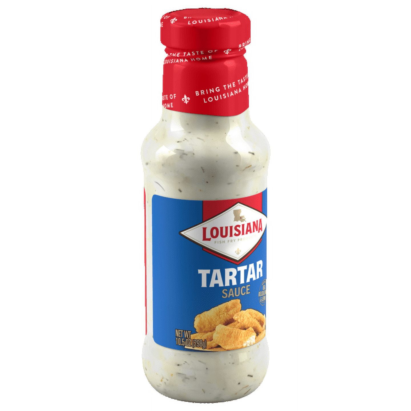 Louisiana Fish Fry Creamy Tartar Sauce with Relish & Lemon, 10.5 oz Bottle