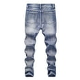 thumbnail image 2 of Happy Cherry Boys Jeans Denim Pants Ripped Kids Skinny Jeans Fit Casual Trousers 9-10 Year, 2 of 6