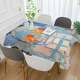 thumbnail image 2 of Yayeee Tablecloths 60" x 120" Rectangle Wrinkle Resistant Party Table Cover, Blue Goldfish, 2 of 8