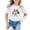 White, variant on Summer Boys Girls Casual Loose Short Sleeve Tee Tops 3D Print Graphic Funny Colorful Shirts for Kids 6-16 Years