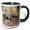 Black/White, variant on 3drose, South African Buffalo in Mud Side View, 11oz Two-tone Black Mug