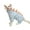 Blue, variant on Primegos Dinosaur Cat Clothes Winter Sphynx Cat Pajamas Costume Soft Fleece Warm Cat Jacket for Indoor Hairless Cats