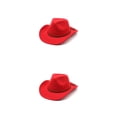 thumbnail image 2 of Minnieouse Sombreros de vaquero Diseño especial Gorras masculinas cómodas y suaves Estilo simple Gorra cómoda Decorativa al aire libre Rojo M (56-58 cm) 2piezas, 2 of 6