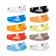 thumbnail image 2 of Motorcycle Helmet Visor Peak, 3 Snap Retro Sun Shade Protector for Retro Helmets, 2 of 5