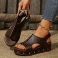 thumbnail image 2 of Clear Sandals for Women, Fashion Women Casual Round Head Comfy Sandals Beach Casual Shoes, 2 of 10