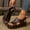 Black, variant on Women's Wedge Heel Slip On Shoes Platform Design Closed Toe Footwear Casual Fall Fashion Comfortable Walking Shoes Trendy Cork Heel Black Women Sandal