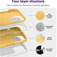 thumbnail image 3 of Compatible with iPhone 15 Plus Case, Silicone Shockproof Slim Thin Phone Case for iPhone 15 Plus (6.7 inch), (Yellow), 3 of 6