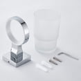 thumbnail image 6 of HOTBEST Cup Holder Bathroom Holders Toothbrush Tumbler Holder Wall Mounted Glass Chrome Cup Holder for Bathroom Kitchen, 6 of 9