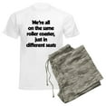 thumbnail image 6 of CafePress - The Same Roller Coaster Just Men's Light Pajamas - Men's Light Loose Fit Cotton Pajama Set, 6 of 7