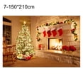 thumbnail image 2 of Flmtop Rectangle Noël Toile Sans Rides Santa Claus Fond Écran Partie Décor, 2 of 8