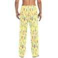 thumbnail image 4 of Summer tropical drink pattern Men's Pajama Pants Ultra Bottoms Sleepwear Bottom Pants with Pocket Drawstring, 4 of 5