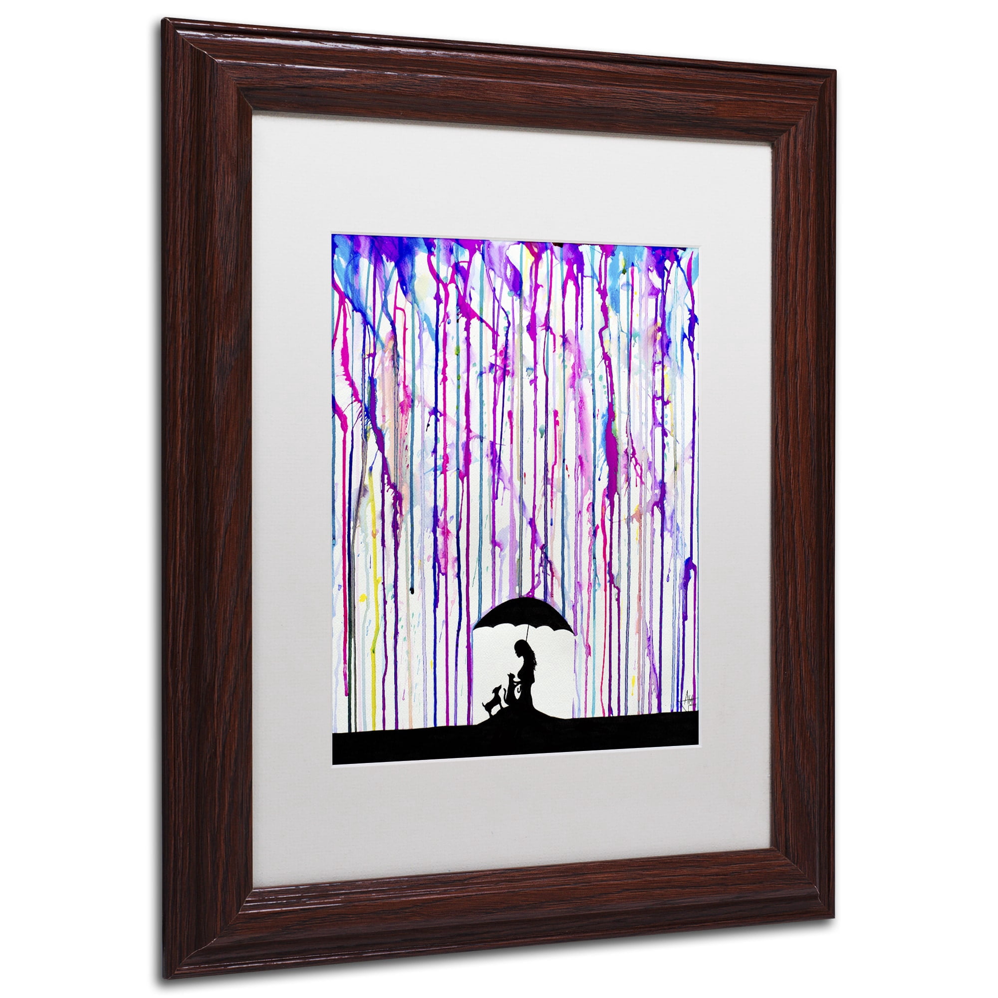 Trademark Fine Art 'Cradle' Canvas Art by Marc Allante, White Matte, Wood Frame