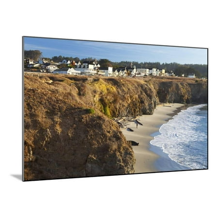 Coastal Town of Mendocino, California, United States of America, North America Wood Mounted Print Wall Art By (Best Small Coastal Towns In California)