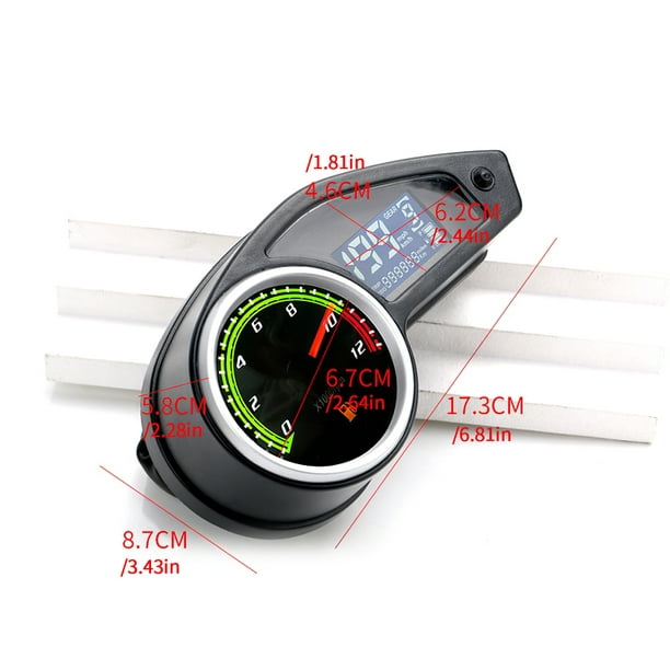 Magnetic Motorcycle Digital Speedometer Black Motorbike Tachometer odometer Gauge Universal Speed Ometer with Sensor for Motorcycle Repair Refit - Walmart.com