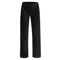 thumbnail image 4 of WENWU Pants for Women Business Casual Pants for Women Black Womens Pants Loose Work Pants for Women High Waisted Trousers Women with Pockets Womens Capris for Summer, 4 of 6