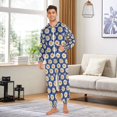 thumbnail image 6 of FORMRS Onesies Pajama for Adults Unisex Hoodie Winter Jumpsuit One Piece Sleepwear, Sizes S-2XL, Elegant Daisy Pattern, 6 of 7