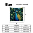 thumbnail image 5 of Peacock Velvet Pillow Covers Set of 2 with Unique Patterns for Decorative Pillows - 16x16, 18x18, 20x20 Inches for Various Occasions, 5 of 6