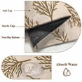 thumbnail image 6 of Round Rugs 4Ft, Brown Tree Branches Round Area Rug Washable Indoor Throw Carpet, Vintage Nature Brown Ombre Soft Non Slip Circle Rug for Kitchen Nursery Room Home Decor Aesthetic, 6 of 8