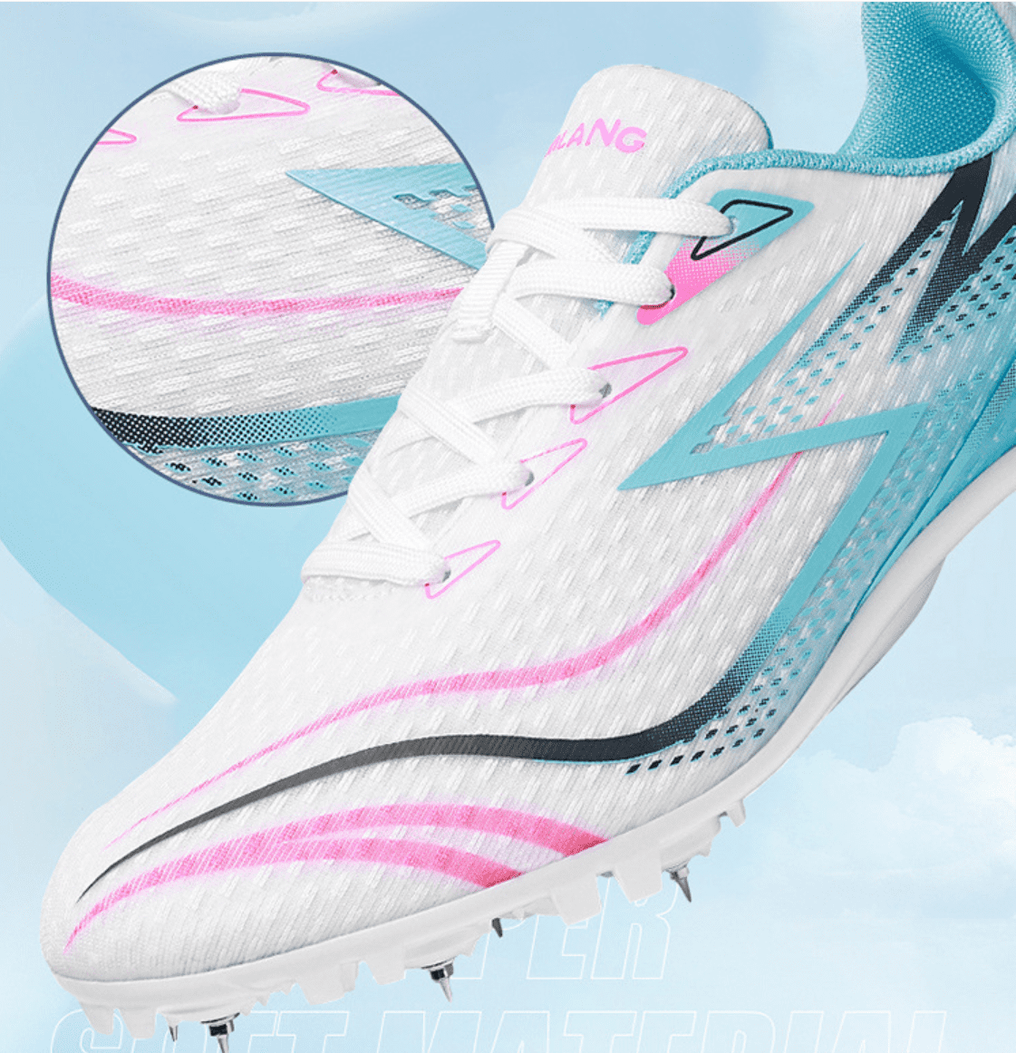 ChiVerve Track and Field Shoes for Men Women 8 Spikes Boys and Girls Kids Running Racing Shoes