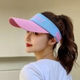 thumbnail image 2 of MEICHEN Topless Visor Hats for Women and Men,Casual Fashion Solid Adjustable Outdoor Breathable Sun Hat,Women's Accessories Visors Pink, 2 of 5