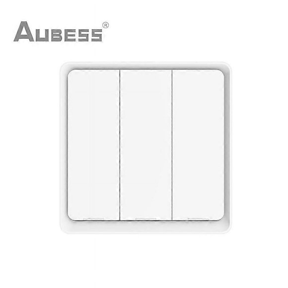 AUBESS Tuya ZigBee Smart Scene Switch 4 Gang 12 Scene Switch Push Button