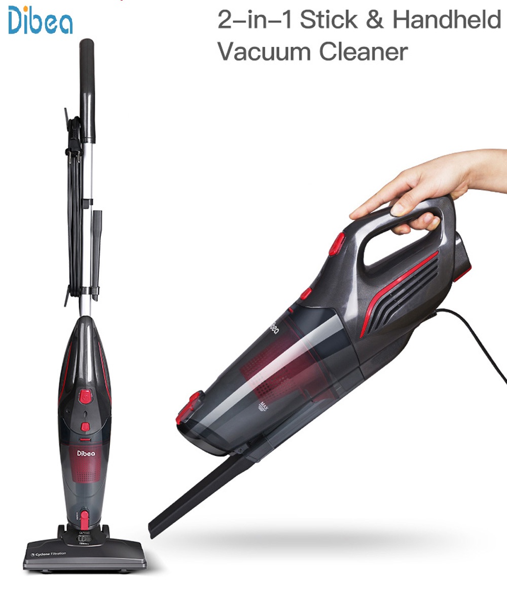 Dibea 2in1 Corded Upright Stick & Handheld Vacuum Cleaner 15Kpa