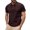 Wine, variant on Polo Shirts for Men Slim Fit Solid Color Button Collared Short Sleeve Top Comfortable Breathable Casual T Shirts for Man