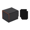 thumbnail image 1 of jinwen Trading Card Deck Box Card Holder Display for Baseball Card Collectible Card Black Orange, 1 of 9