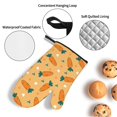 thumbnail image 3 of Honeii Love Carrot Pattern Oven Mitts and Pot Holders, Silicone Oven Gloves,500 F Heat Resistant Oven Mitts Sets, 4PCS, 3 of 6