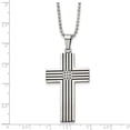 thumbnail image 3 of White Stainless Steel necklace Diamond Men's 22 in 2 mm, 3 of 3