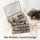 thumbnail image 4 of Double Layer Jewelry Organizer Box,Anti Tarnish Earring and Necklace Storage,Multiple Compartment Jewelry Box with Transparent Lid,Stackable Jewelry Case for Dresser Vanity,Travel Jewelry Organizer, 4 of 7
