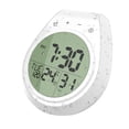 thumbnail image 1 of Reloj impermeable para montar en la pared del baño, reloj de cocina, despertador, reloj con ventosa de temperatura resistente al agua y a la niebla, 1 of 8