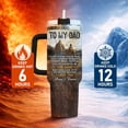 thumbnail image 6 of Hunting Gifts for Men from Daughter Son, Father Son Hunting Tumbler 40oz with Handle and Straw, Unique Hunter Partner for Life Coffee Cup, Deer Birthday Present for Husband & Grandfather, 6 of 8
