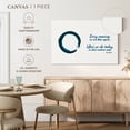 thumbnail image 5 of Elephant Stock Zen Quotes I Wall Art - Horizontal Canvas Wall Art - Living Room Wall Decor - Inspirational And Typography Canvas - White And Teal Decor - 36" x 24", 5 of 8