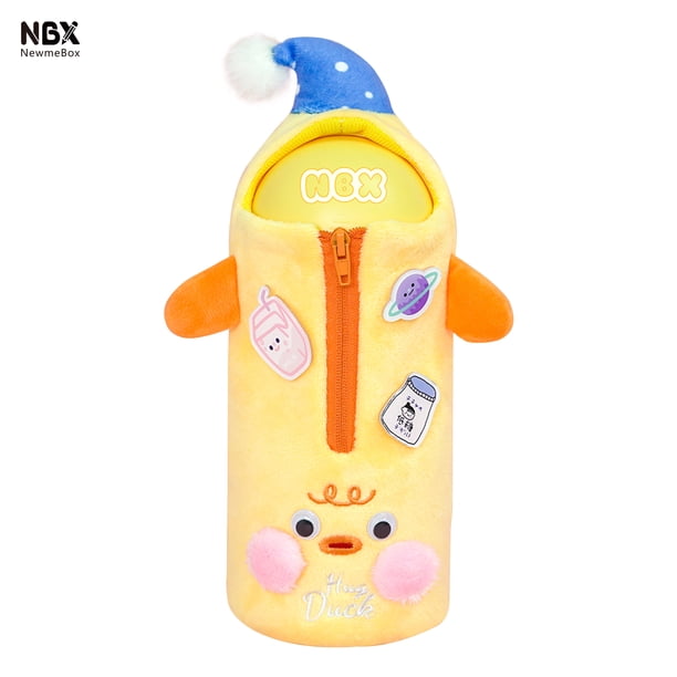 NBX Cute Animal Cartoon Plush Pencil Case Soporte de gran capacidad
