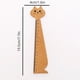 thumbnail image 2 of Cute Cartoon Cat Wood Ruler - Perfect for Learning and Environmental Protection!, 2 of 4