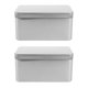 thumbnail image 1 of Caja de té para el hogar, 2 unidades, caja de embalaje de té a granel, caja de almacenamiento rectangular de hojalata, 1 of 6