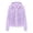 Light Purple, variant on lnmuld Girls Solid Fuzzy Hooded Jacket Full Zip Front Long Sleeve with Pockets Warm Casual Outerwear Coat Light Purple,11-12 Years