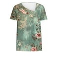 thumbnail image 2 of Top de Verano Mujeres Cuello en V Casual Top de Manga Corta, Ligera Primavera Y Blusa de Verano para las Mujeres, 2 of 5