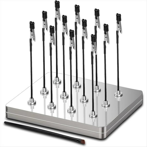 Pinza de Cocodrilo Flexible Magnética para Soldar, Pintar Maquetas y Sujetar PCB. (Plateada)
