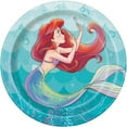 thumbnail image 2 of The Little Mermaid Princess Birthday Party Supplies Bundle Pack includes Dessert Cake Paper Plates - 24 Count, 2 of 3