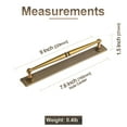 thumbnail image 2 of Goo-Ki 2 Pack Antique Brass Cabinet Pulls with Backplate, 7.6"(192mm) Hole Center Zinc Alloy Cabinet Dresser Handles for Bar Cupboard Closet Wardrobe (G017), 2 of 2