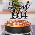 thumbnail image 5 of Migeaks Legend Since 1964 Decoración Para Tarta De 60 Cumpleaños, Decoración Para Tarta De Feliz Cumpleaños, Hombres Y Mujeres Animan A 60 Años, Decoración Para Tarta Hecha A Mano Con Purpurina Negra, 5 of 5