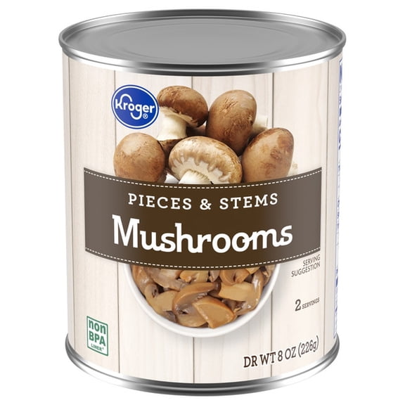 Kr Canned Mushrooms 8 oz